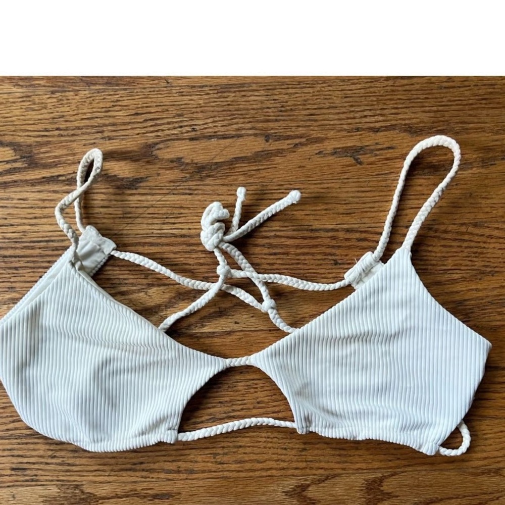White Strappy Bikini Top - Picture 2 of 2